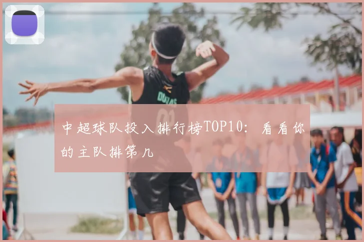 中超球队投入排行榜TOP10：看看你的主队排第几