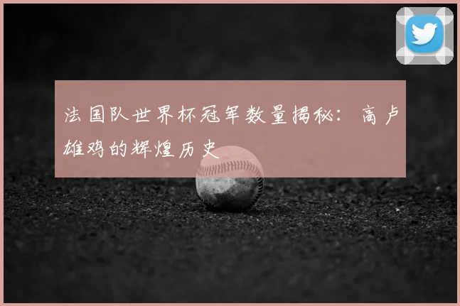 法国队世界杯冠军数量揭秘：高卢雄鸡的辉煌历史